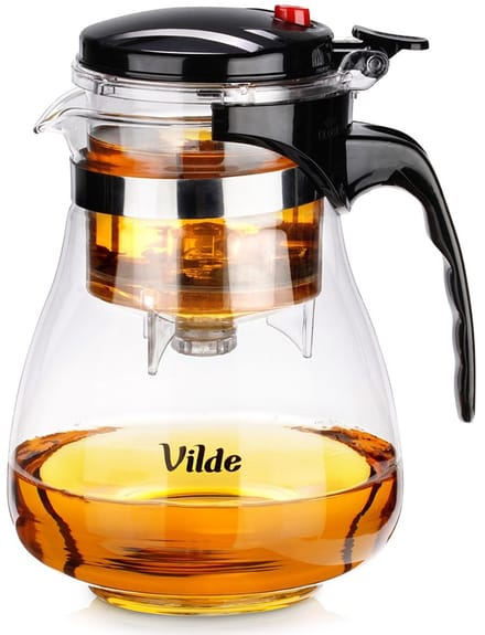 Vilde Theepot Glas - 17 cm - Transparant