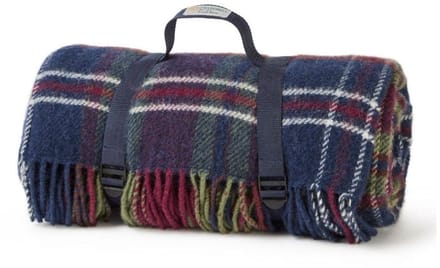Picknickkleed Polo Tartan Morello - Wol - Waterdicht - 145x183cm - Tweedmill