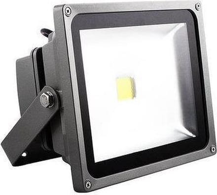 50 watt LED Schijnwerper Koud Wit outdoor zwart
