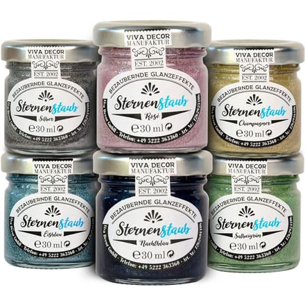 Viva Decor Stardust "Betoverende glanseffecten", set van 6