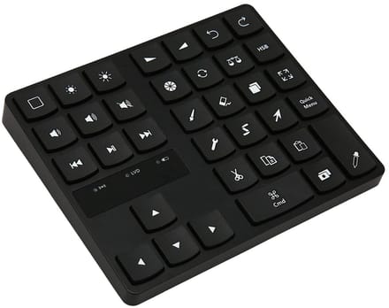Dailygoods - Draadloos Tekentoetsenbord - Ergonomisch - Compact formaat - Achtergrondverlichting - Geschikt voor Procreate - 35 Toetsen