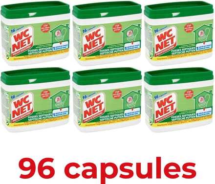 Wc net - Toiletreiniger - Septische putten - 16caps x 6