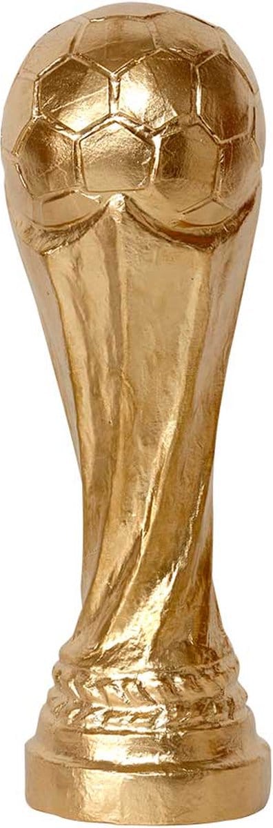 Decoratieve WK voetbalcup van papier mache
