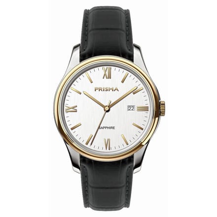 Prisma Horloge P.2018 Heren Alfa Bicolor Edelstaal saffierglas