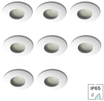 Lybardo - Inbouwspots badkamer - 8 pack- IP65 Waterdicht- Spotjes Inbouw