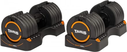 Taurus - Selectabell - Verstelbare Halter - 4,5 t/m 22,5 kg – Set van 2 dumbbells –  dumbell - Verstelbare Dumbbells