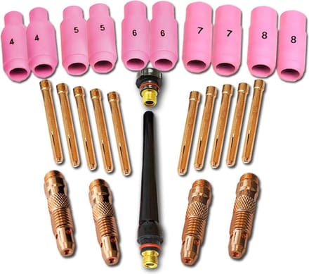 STAHLWERK TIG slijtdelen set 26 stuks WP SR Binzel 17 18 26