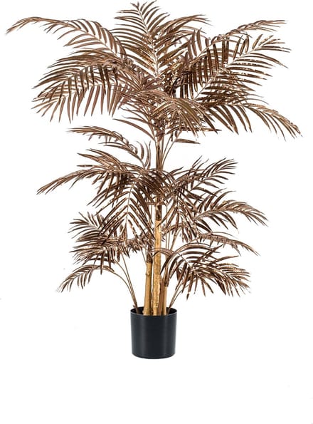 Emerald - Kunstplant Areca Palm Metallic Brons 145cm - Kunstplant voor binnen