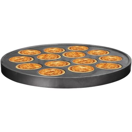 GGM Gastro Plaat voor gas crêpes-apparaat CGOM5 - 14 pannetjes - Ø 400 mm