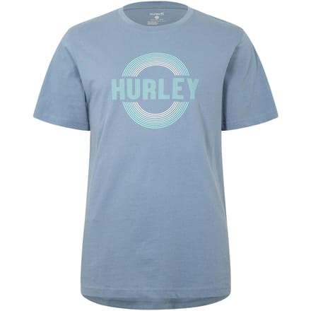 Hurley Heren Groot Logo T-Shirt (Blauw)