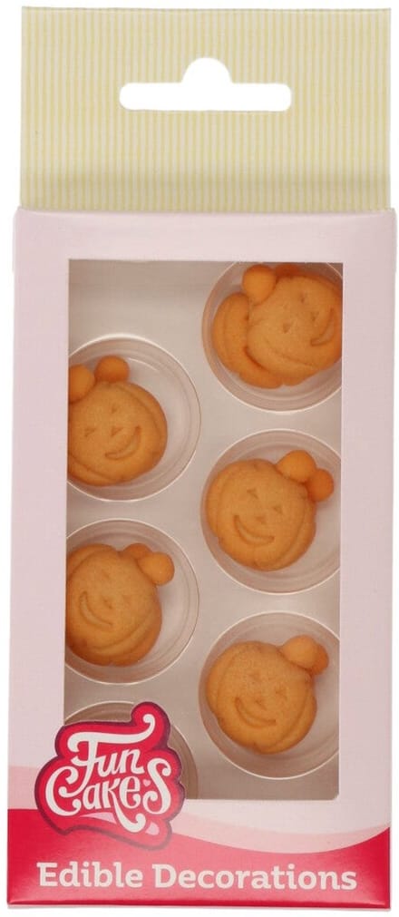 FunCakes Fondant Decoraties - Halloween - Pompoen - Set/12