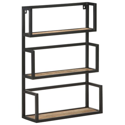vidaXL - Wandrek - 60x20x85 - cm - ruw - mangohout