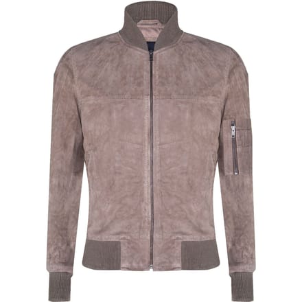 Suède truckershirt denim leren jack