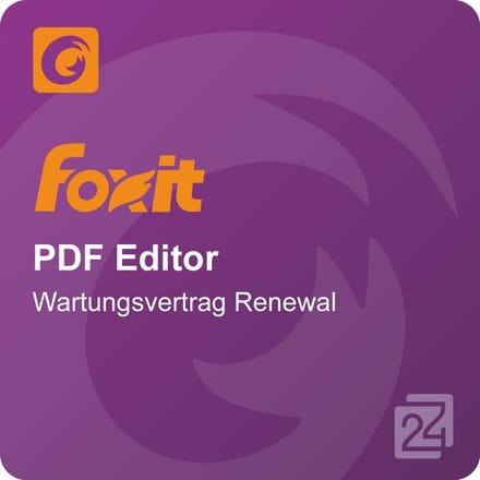 Foxit PDF Editor Wartungsvertrag Renewal 1 Jaar 1 - 9 Gebruiker(s)