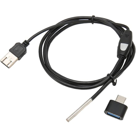 USB-endoscoop 1080P 3,9 mm camera IP67 waterdichte type C industriële borescoop met 6 dimbare led's gray