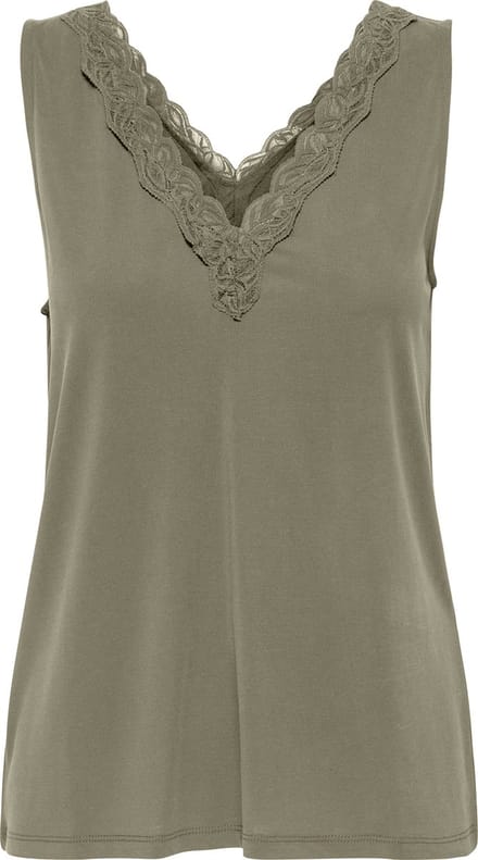 ONLY - ONLFREE LIFE S/L V-NECK LACE MIX TOP JRS - Meisjes - Blouses