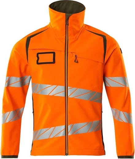 Mascot Accelerate Safe Softshell Jas 19002 - Mannen - Oranje/Mosgroen - XXL