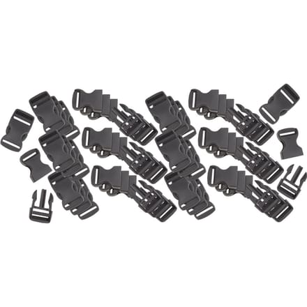 VBS Gespen / Kliksluitingen, Zwart, 20 stuks - 25 mm