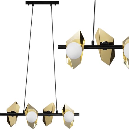 Toolight App1412-Cp Hanglamp Zwart 61X24X20Cm