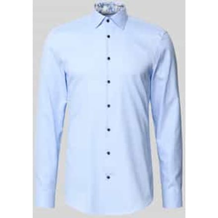 Super slim fit zakelijk overhemd van katoen met kentkraag