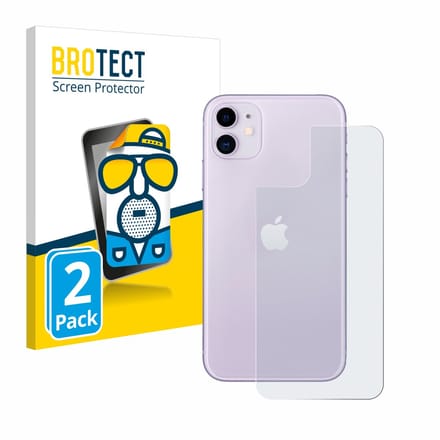 BROTECT - Screenprotector voor Apple iPhone 11 (Achterkant) - Folie Beschermfolie matte 2 Stuks