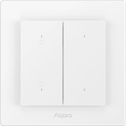 Aqara Shutter Switch H2 Kit - slimme rolluikschakelaar met Zigbee & Thread - wit en donkergrijs