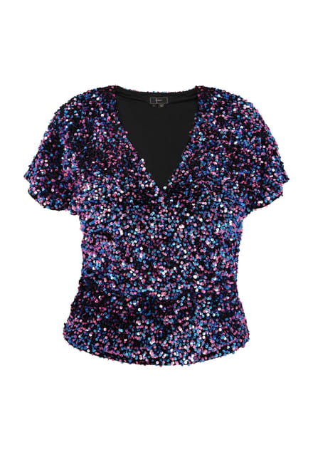 Faina Blouse Dames blauw roze