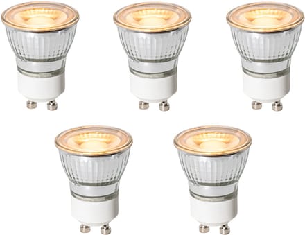 LUEDD Set van 5 GU10 dimbare LED lampen 35mm 4W 200 lm 2200K