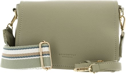 SEIDENFELT MANUFAKTUR Schoudertas Svedala Small Crossbag Cool Sage / Gold Lichtgroen