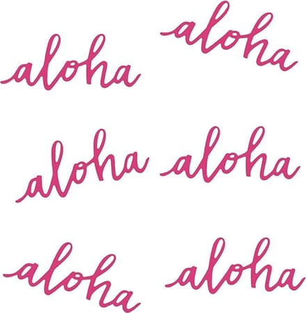 PARTYDECO - 6 Aloha tafeldecoraties - Decoratie > Confetti