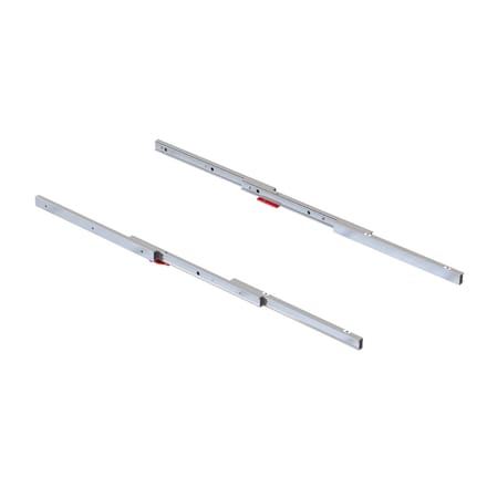 Emuca Coktail Reverse H35 uitschuifbare bladtafelsledes, Aluminium, Inox geanodiseerd