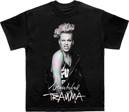 Pink - Wink Heren T-shirt - XL - Zwart