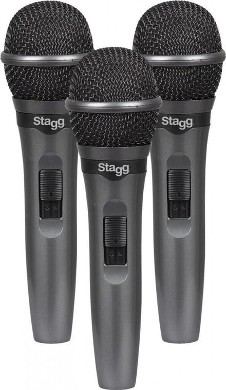 Stagg Live Stage Dynamische Microfoon (Set van 3)
