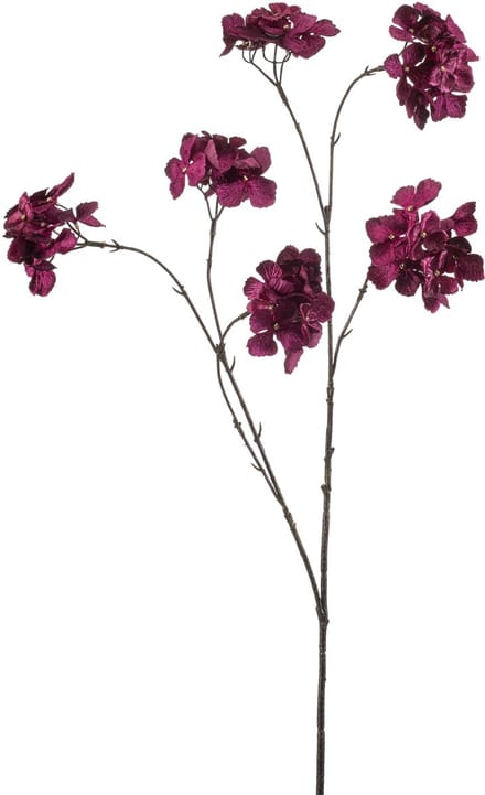 Emerald - Kunstbloem Hortensia 85cm paars - Kunstplant voor binnen