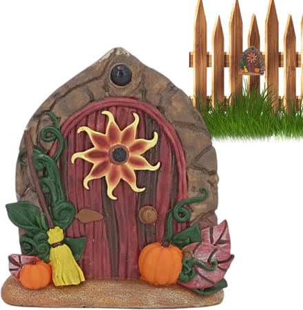 Feeëndeuren Buiten - Kabouter Decoratie - Tuin Aankleding - Veilig Hars Materiaal - 2.8 x 11 cm