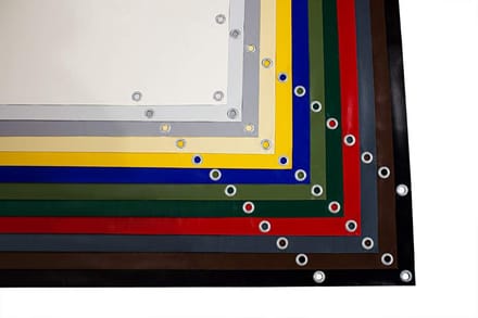 Waterdicht Vrachtwagenzeil PVC 610g/m² met Ogen - Robuuste en Duurzame Afdekking