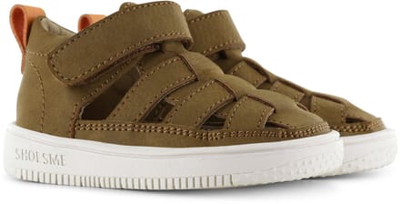Shoesme Cognac Sandaaltje - Sandalen Kind - Jongens - Cognac - Microleer - Maat 24