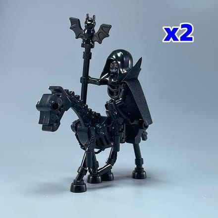 MOC Stenen Bevestiging Actiefiguur Tang Monk Koning Paard gevechtsscène Ruiters Ruiters Accessoires Bouwstenen Jongens Speelgoed black