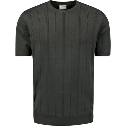 No Excess Pullover Short Sleeve Crewneck Dropneedle Stripes Dark Steel Größe: XL | Pullover Outlet | Herren