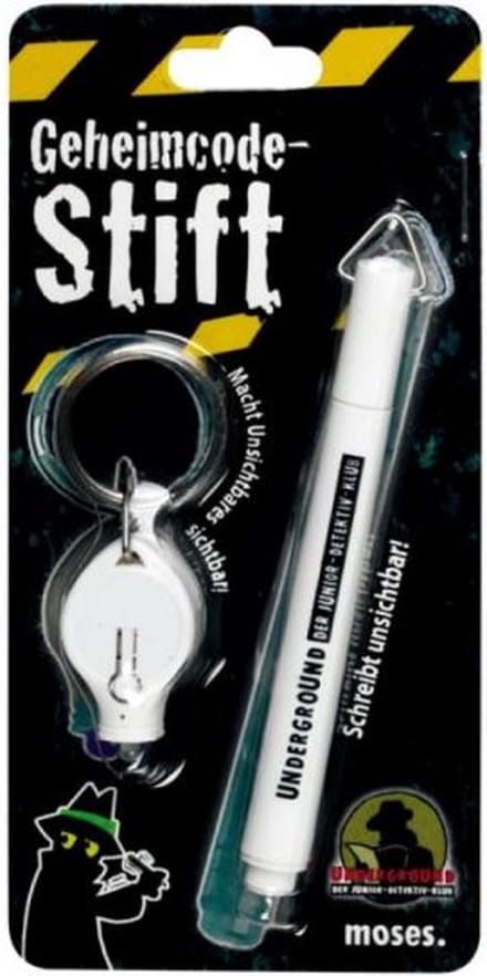 schoencadeau altijd goed - detectivepen met uv lamp