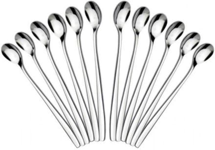 Generik Latte Macchiato lepeltjes - 12 stuks - RVS