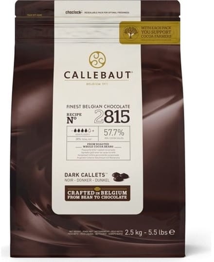 Callebaut Chocolade Callets Puur (Hoge Vloeibaarheid) 2,5 kg