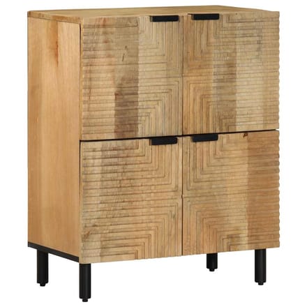 vidaXL - Dressoir - 60x33x75 - cm - massief - mangohout - bruin