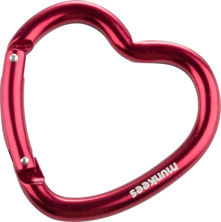 Munkees Karabijnhaak Hart 6.4 Cm Rood