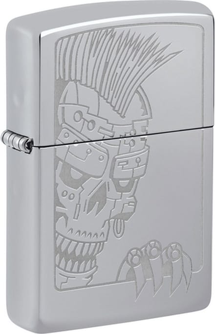Zippo Mohawk Skull Design