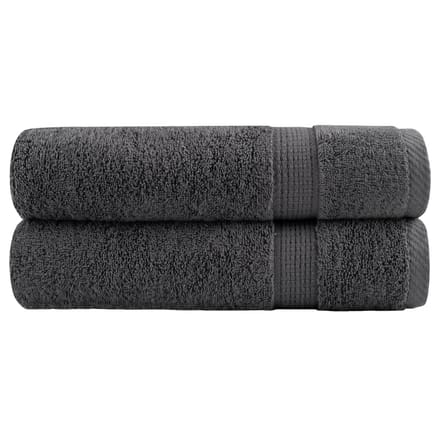 vidaXL - Badhanddoeken - SOLUND - 2 - st - 600 - g/m² - 100x150 - cm - antraciet