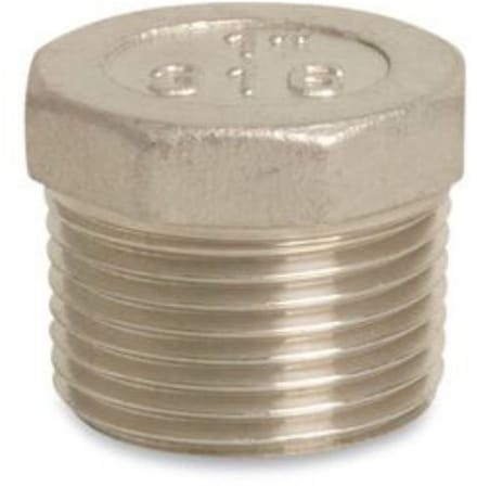 RVS Stop, Schroefdraad Plug 1 1/2", V4A, Boni-Shop