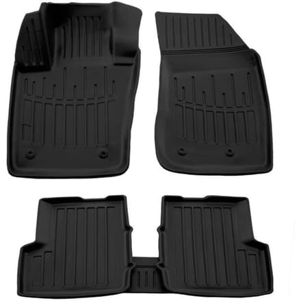 Vloermatten - SCOUTT - Jeep Renegade - Premium Rubber - Op Maat Gemaakt - Zwart zwart
