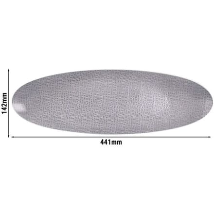 (2 stuks) SELTMANN WEIDEN Coup bord - 440x140mm - Grijs Grijs