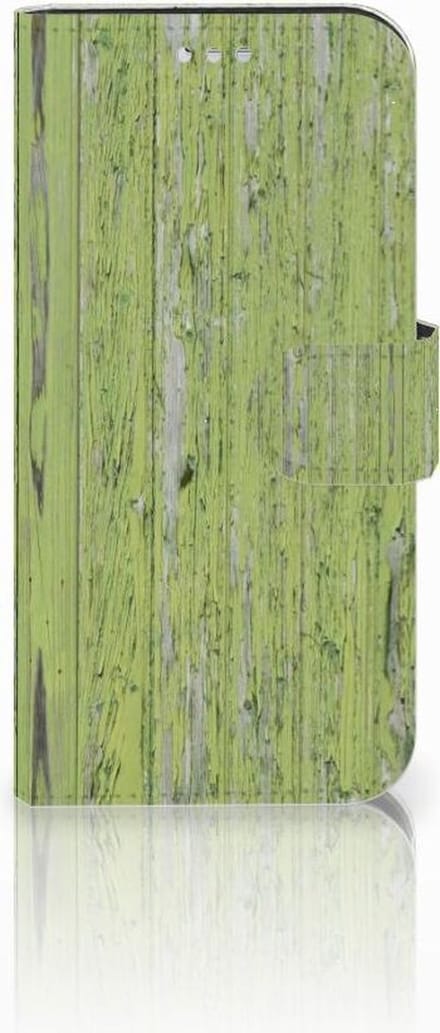 Samsung Galaxy S7 Book Style Case Green Wood